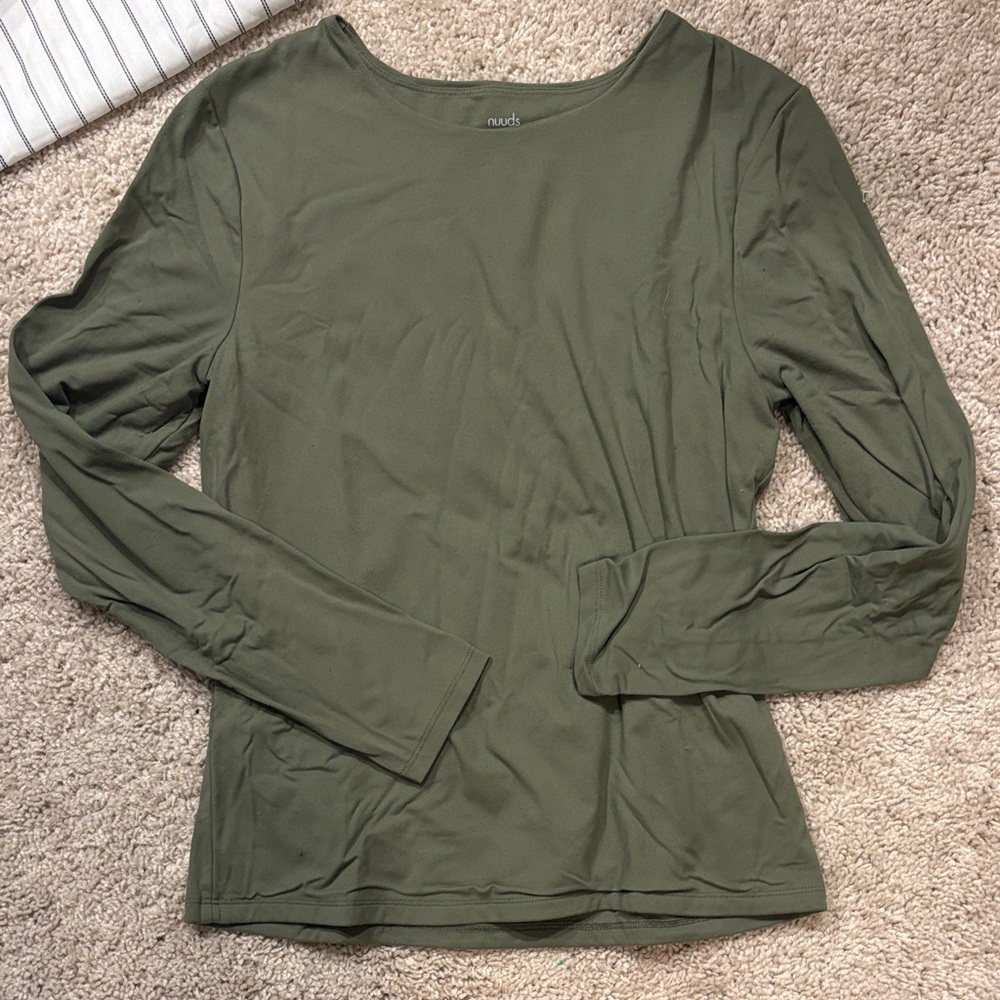 Nuuds Olive Long Sleeve Tee